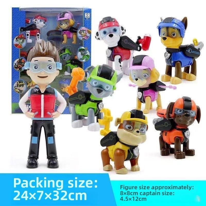 Paw Motorcycle Patrol Team Children Car Toys Collectible Early Gifts Education