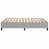 Bed Frame without Mattress Light Grey 140x190 cm Fabric
