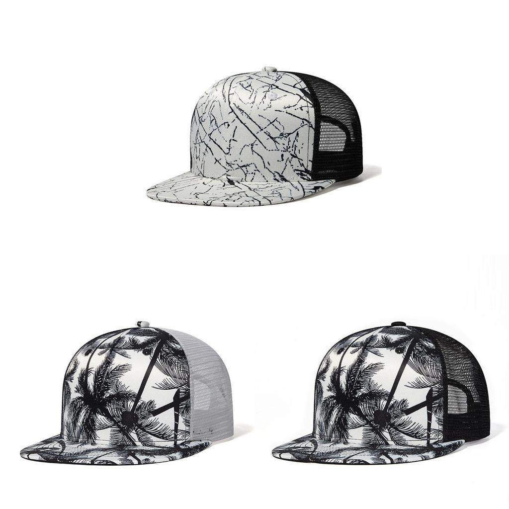 Cotton Mesh Baseball Cap With Wide Brim Sun Hat For Summer Outdoor Activities