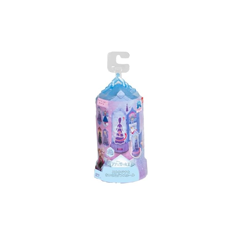 Disney/Frozen Stackable Castle Series! Elsa and Anna's Little Ballroom Dress-Up Doll House Pretend Play Mini Doll Surprise Pack for Ages 3 and Up,