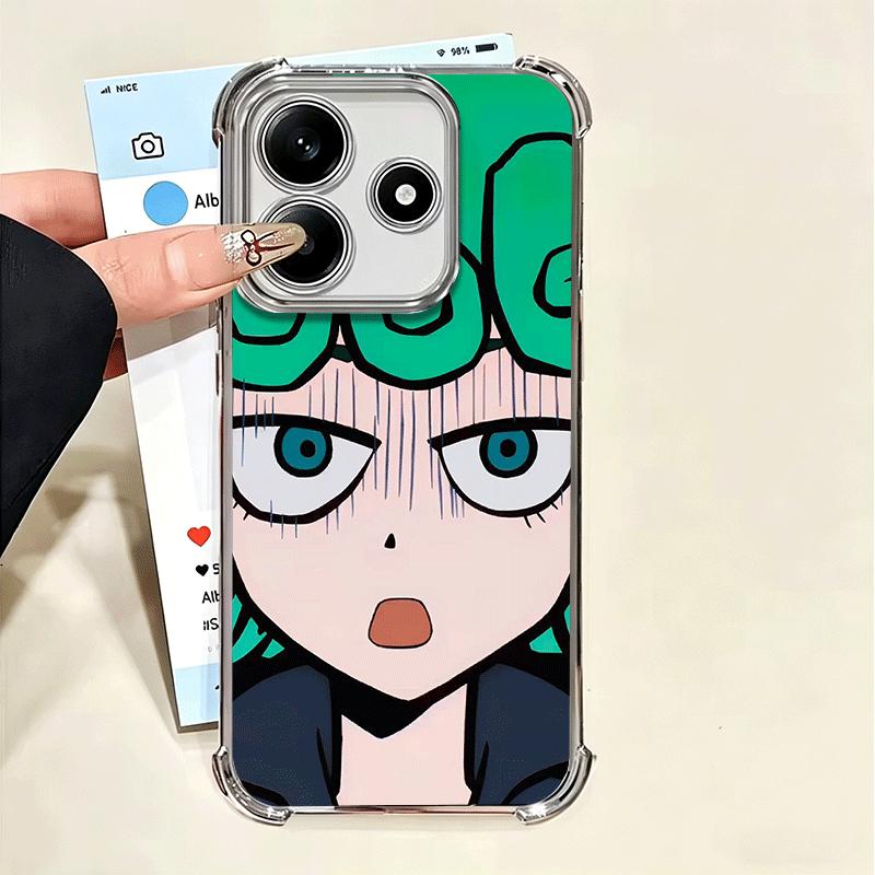 

Мягкий чехол для телефона One P-Punch-Man Tatsumaki для Xiaomi Poco X7 X8 Pro Max X6 X5 X3 F8 Ultra F7 M8 M7 M5S Redmi 15C 15A 15 14C 13C Xiaomi Poco X7 Pro