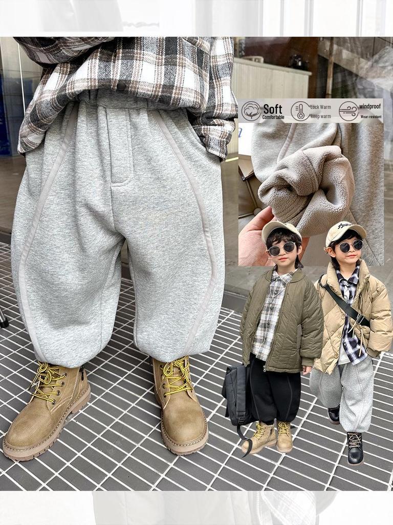 2025 Winter Children's Versatile Fleece Sweatpants - Small/Medium