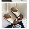thick-soled toe slippers women's summer new beach wear cross-strap fashion casual versatile soft-soled sandals