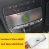 For Mercedes Benz C Class W205 GLCS320 Car Reading Light Cover Trim Decoration Strips Interior Roof Lamp Frames Auto