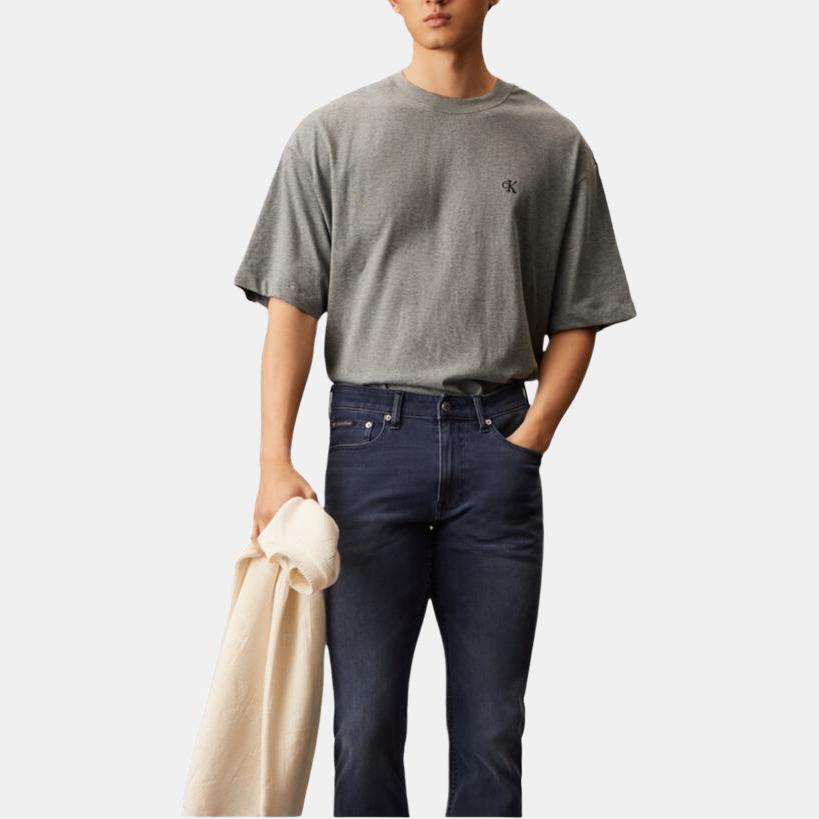 Calvin Klein Minimalist Comfortable Versatile Casual Logo Crew Neck Short Sleeve T-Shirt Men Tops Medium-Gray 40HM229-P7E