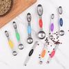Magnetic Stainless Steel Double-Ended Measuring Spoon Set for Coffee, Baking, and Seasoning