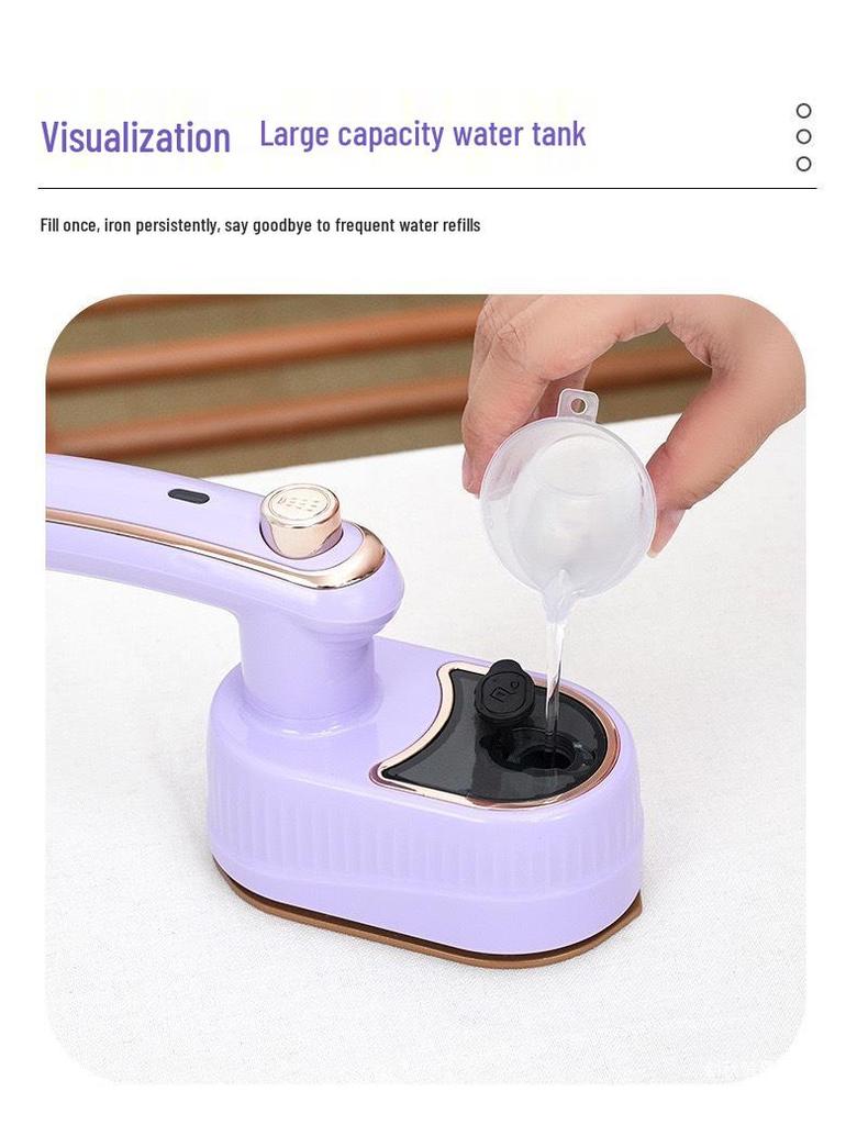 Portable Folding Electric Garment Steamer: Compact Handheld Iron for Home & Travel