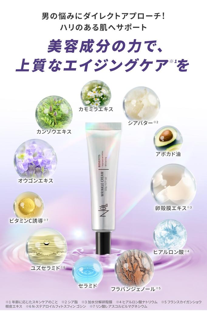 NULL Eye Cream for First Men, Japan's Men's Serum, Anti-Wrinkle, Whitening, Niacinamide, Quasi-Drug