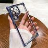 Electroplating Four Corner Airbags Suitable for Samsung S24 Ultra Mobile Phone Case S25 Lens Film Anti Fall Protection Case NOTE10