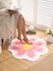 Simple Flower Round Carpet For Home Decoration Anti-Slip Mat For Living Room And Bedroom And Small Carpet For Home Areas