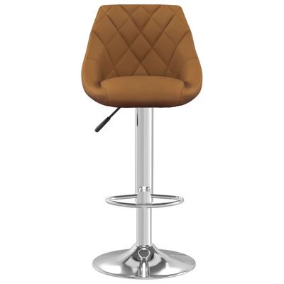 Brown Velvet Bar Stool