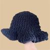 Oversized Hat Handwoven Flouncing Crocheted Hat for Music Festival Simple Flouncing Hat for Music Festival
