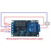 DC 6-30V Support Micro USB 5V LED Display Automation Cycle Delay Timer Switch Off Delay Time Relay 6V 9V 12V 24V Relays 5