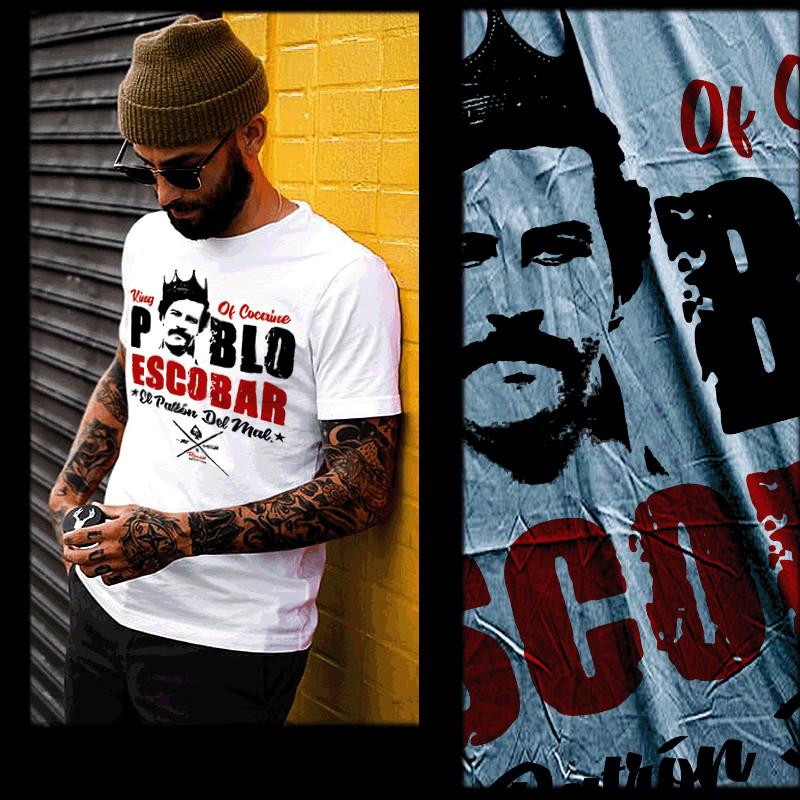 

Pablo Escobar T-shirt Medellin Cartel Kingpin Plata O Plomo Gangster Crown tee 3XL