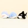 Adorable Marine Animal Plush Keychain 12cm Cute Shark Whale Dolphin Stuffed