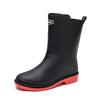 Medium Tube Water Shoes Women's Non-slip Rain Shoes Student Water Shoes Rain Boots Rubber Shoes Water Boots