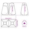 Privacy Pop Up Tent Blue Waterproof