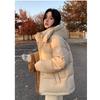 Winter Short Down Jacket Women Loose Fit Thickened Warm Puffer Coat Casual Parka