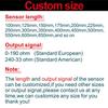 52MM Fuel Gauge with Fuel Level Sensor 150MM 175MM 225MM 275MM 500MM 0-190Ohm Sender Unit Oil Tank Level Indicator Red Backlight