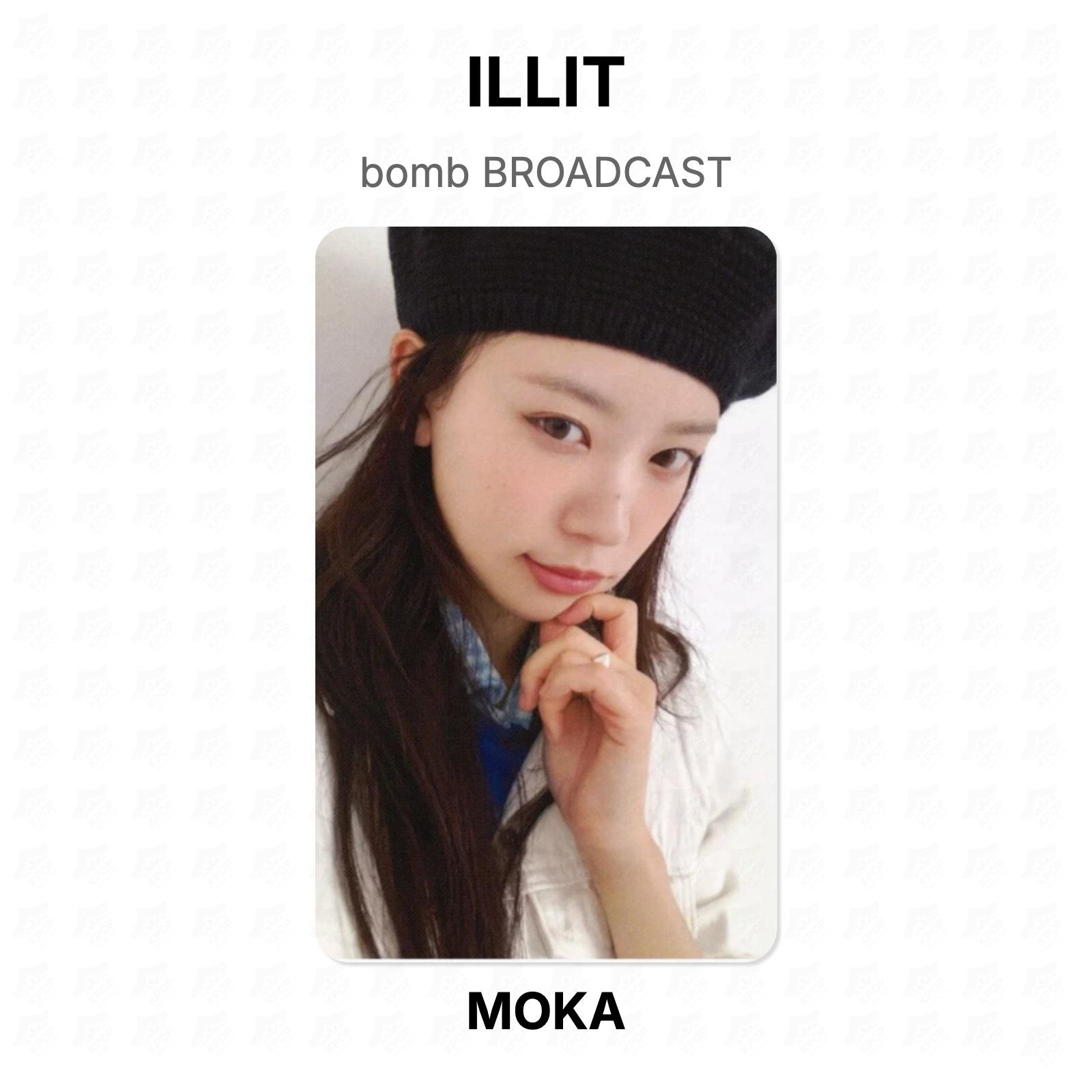 ILLIT bomb BROADCAST Official Photocard MOKA