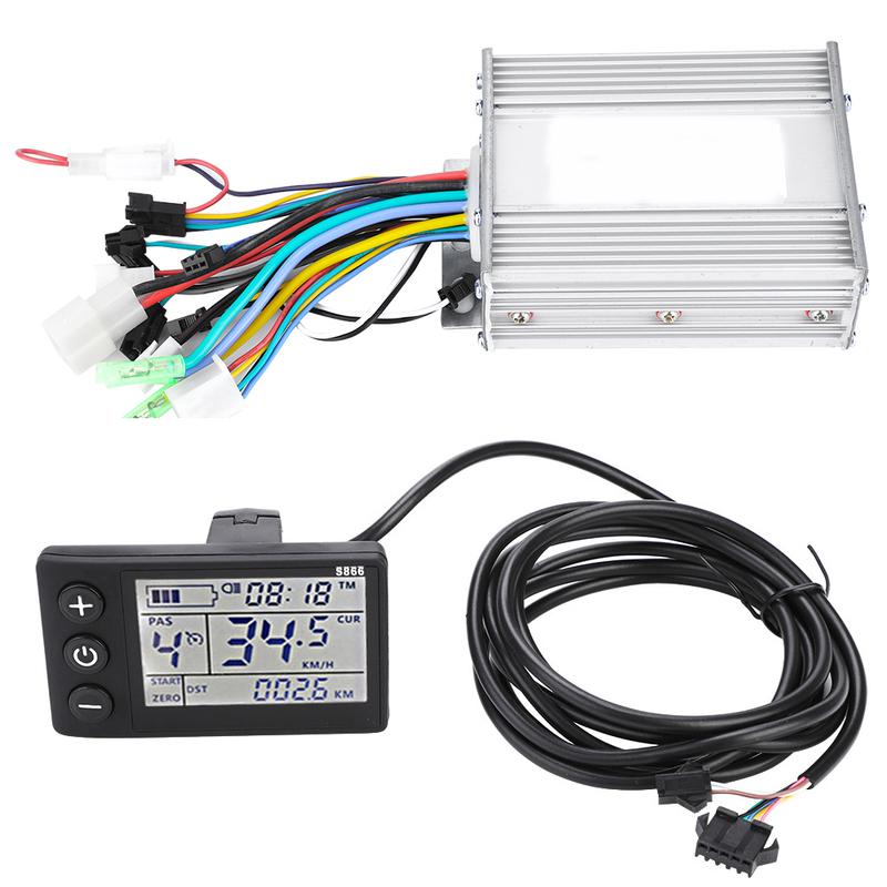 24V 36V 48V 60V 450W 500W 1000W Electric Bike Scooter Controller LCD Display Panel E-bike Brushless Controller Kit E-bike Parts 48V 1000W 15Tubes