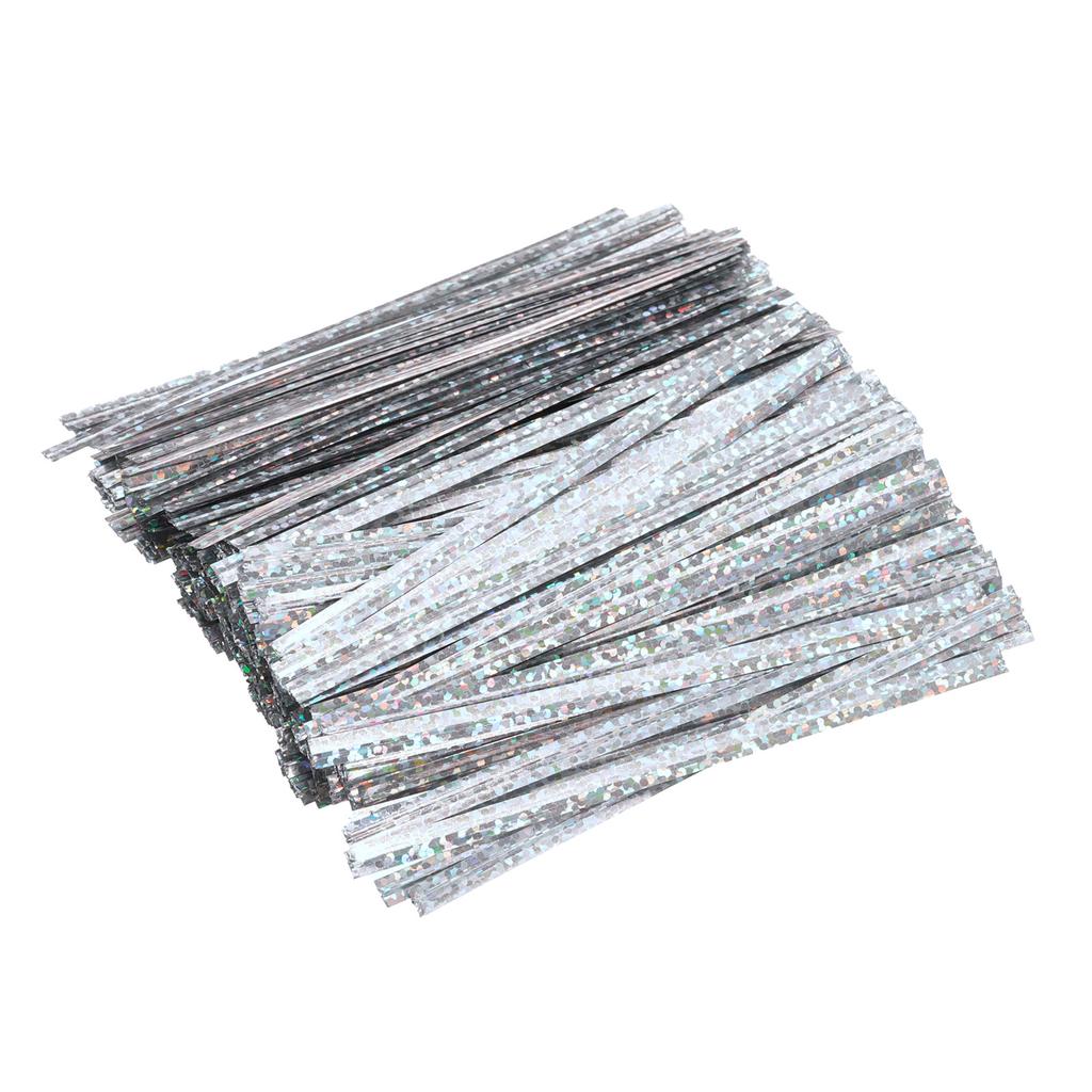 300pcs 100mm Kraft Paper Twist Ties Bread Candy Treat Bag Twist Ties for Wedding Party Wrapping Gift Bags