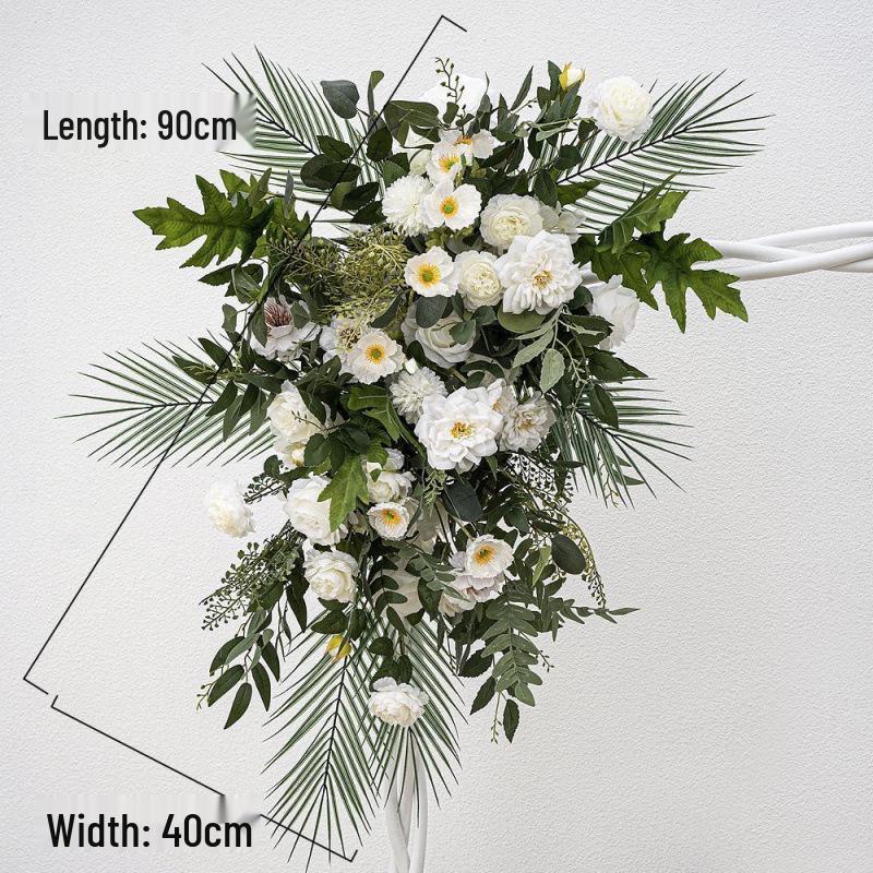 Large Silk Flower Arrangement for Wedding Aisle Decoration