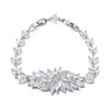 Jewelry Ice Linghua European and American Temperament Zircon Bracelet Full of Diamonds Inlaid Jewelry Multi-color Free Extended Buckle.