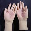 1 Pair Silicone Male Mannequin Hand Display Jewelry Display Art Sketch Manicure Exercise Fingers Can Be Flexed and Fixed Freely Life-Size