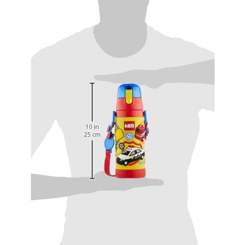 Skater Children's Stainless Steel Water Bottle Direct Drinking 480ml Tomica Child-Friendly Lightweight Type Boys Cold Storage Only 3D Printed Waterbot