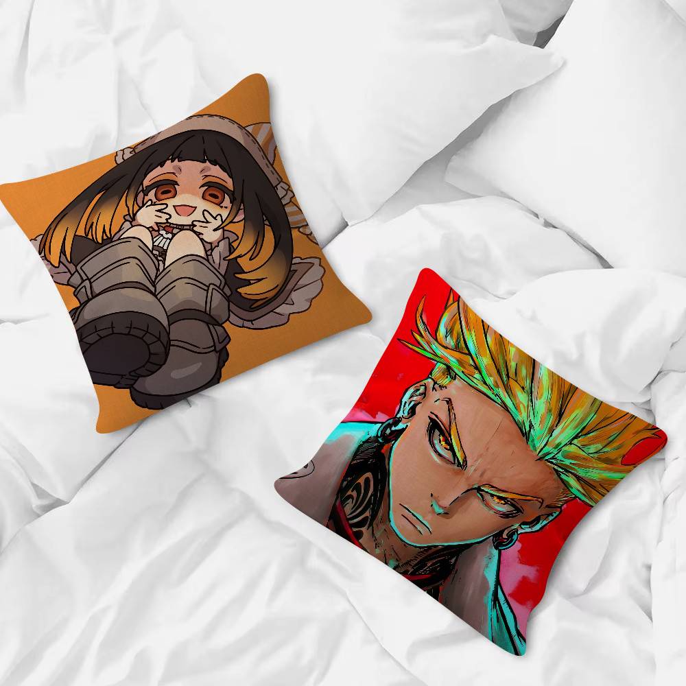 Anime Gachiakuta Cute Cartoon L Game Cushion Cover Pillowcase Upholstery Sofa Throw Pillow Home Decor Pillowcas