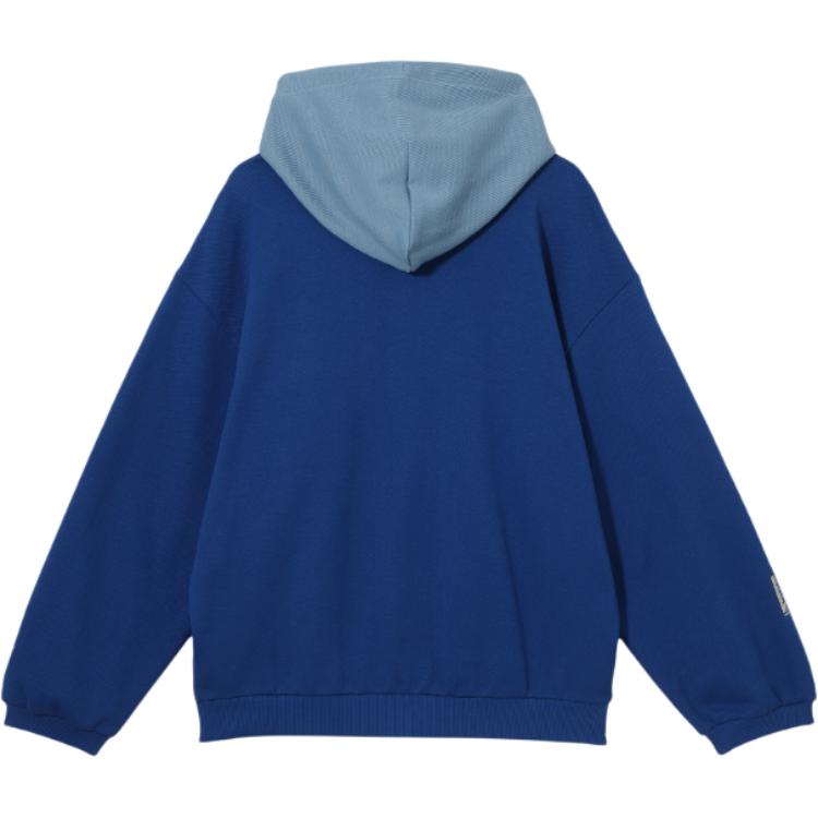 Puma X Phantaci Collaboration Drop Shoulder Drawstring Color Block Hoodie Unisex Hoodies Blue-Glaze 631404-46