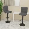 Day and Night - Day and Night Kitchen Stools 2 Units Dark Gray Fabric