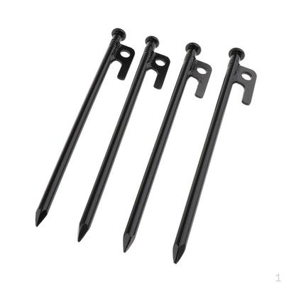 4 Metal Universal Pegs Nail Stakes for Camping Gardening