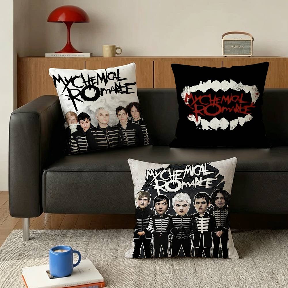 MCR Fan Icon My CChemical Romance Various Sizes Square Pillow Case For Car Home Bedchamber Decor