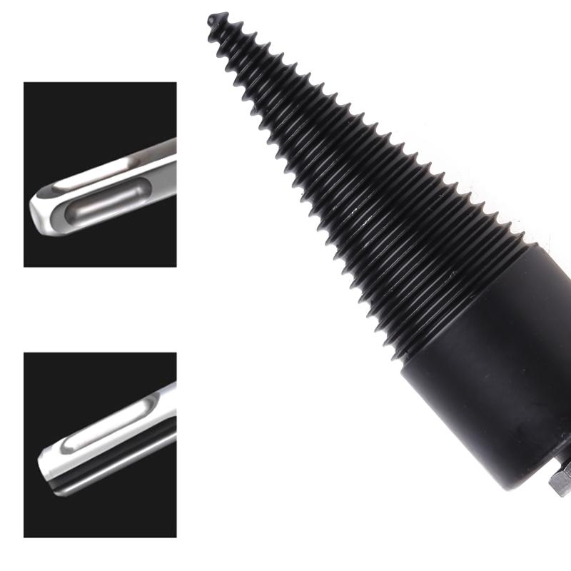 Wood Log Splitter Firewood Drill Bit Tool Steel Logs Splitters Electric Drills Bits Heavy Duty Screw Cone Driver Steel