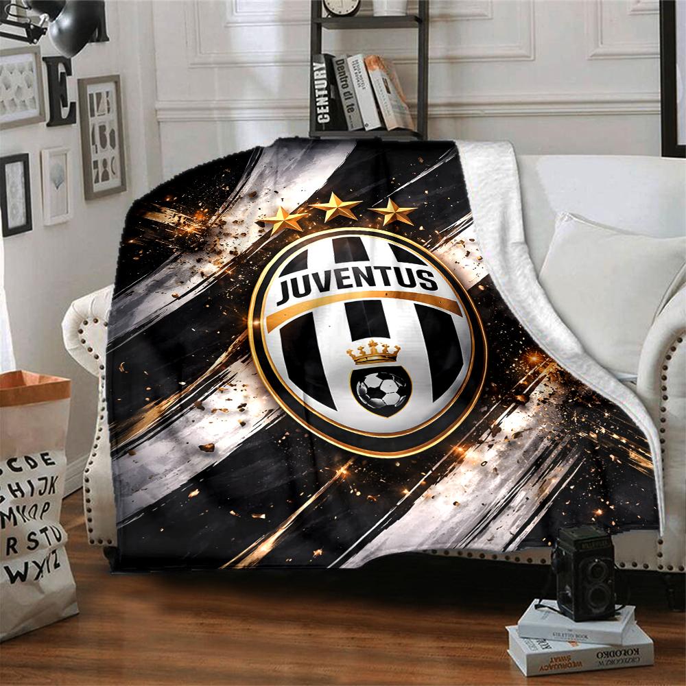 1pc Juventus Blanket, Gift, for Men and Women, Soft Blanket, Good for Sofa Bed Couch Travel, Lightweight Flannel Blanket