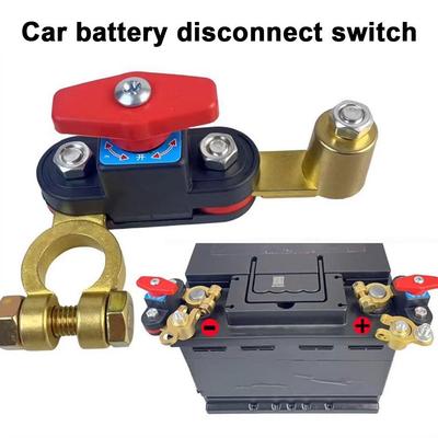 Car Battery Disconnect Switch Truck With Small Main Switch Thickened Battery Terminal Vehicle Negative Switch 12V 24V