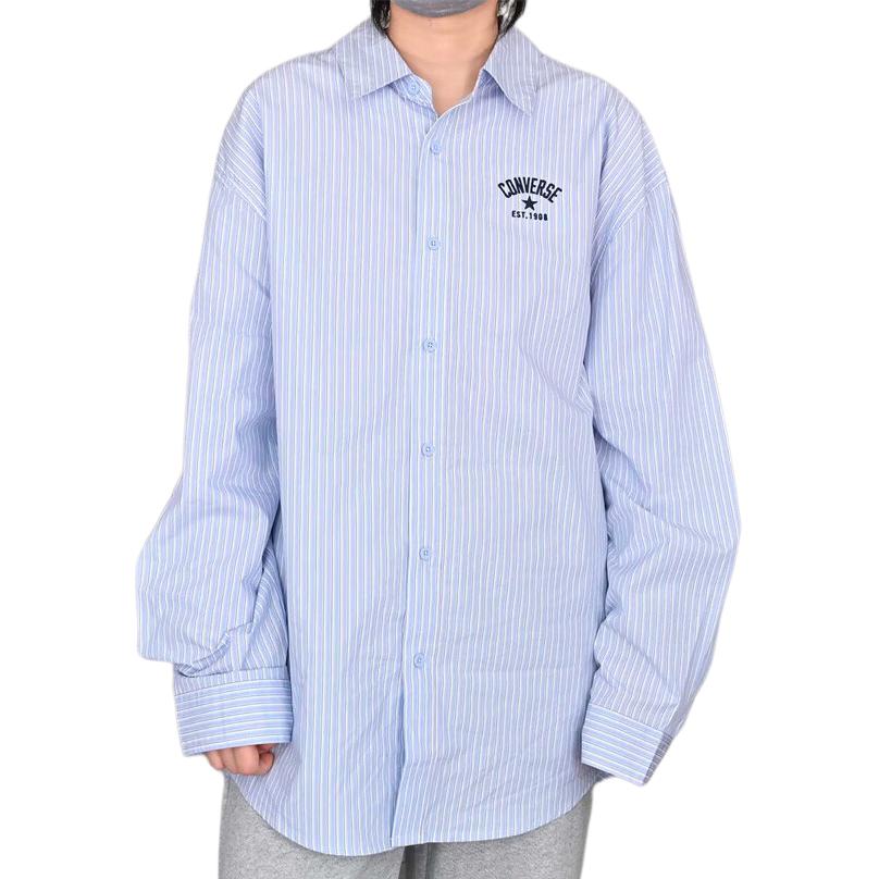 Converse Shirts Men's Blue Lapel Moderate MCJ402-UFC