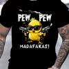 Summer men's 100% pure cotton casual loose oversized cool girl cartoon printed comfortable round neck short sleeved T-shirt top