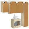 Bathroom Cabinet Set 5 Pcs Sonoma Oak 50 X 14.5 X 70 Cm