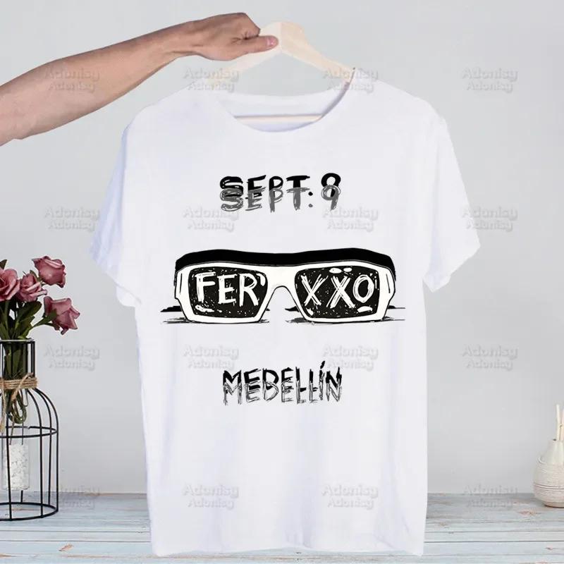 The Ferxxo Feid 90s Rapper Feid Ferxxo Harajuku T-shirts Summer Men Hip Hop Funny Tshirt Streetwear t shirts Short Sleeve Tops