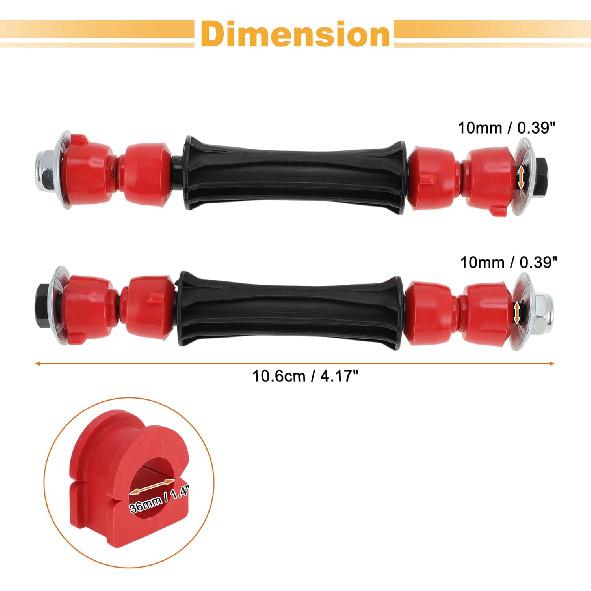 Motoforti No.K700538/K200222 2Pcs Front Sway Bar Links Stabilizer Link Kit With Bushings For Cadillac Escalade For Chevy Tahoe Silverado Avalanche