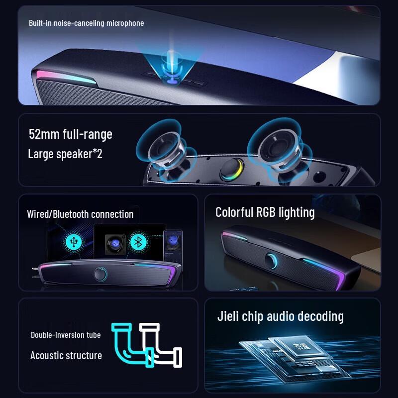 NEWMINE V2 PRO Bluetooth Desktop Gaming Speaker