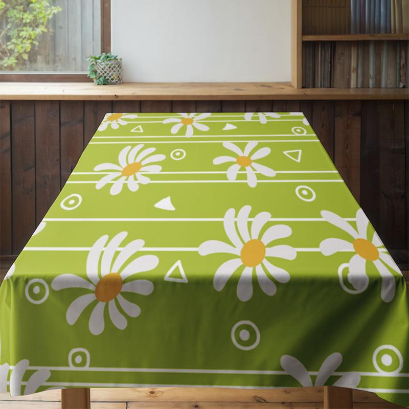 Waterproof Tablecloth Washable Non-Slip Rectangle Table Cover for Dining Kitchen Party Decor Vintage Farmhouse Style Table Runne
