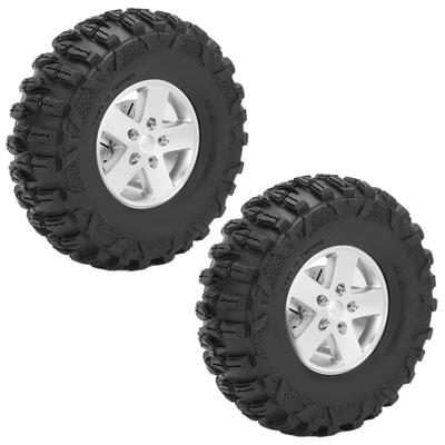 2pcs RC Tires 2.2 Inch RC Crawler Rubber Tire Dia 125mm 4.9in for TRX4 Hsp Axial Scx10 D90 RC Car
