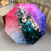 Dragon Ball Figures  pattern, automatic folding umbrella, portable and foldable design, 8 ribs, a Christmas or birthday gift.