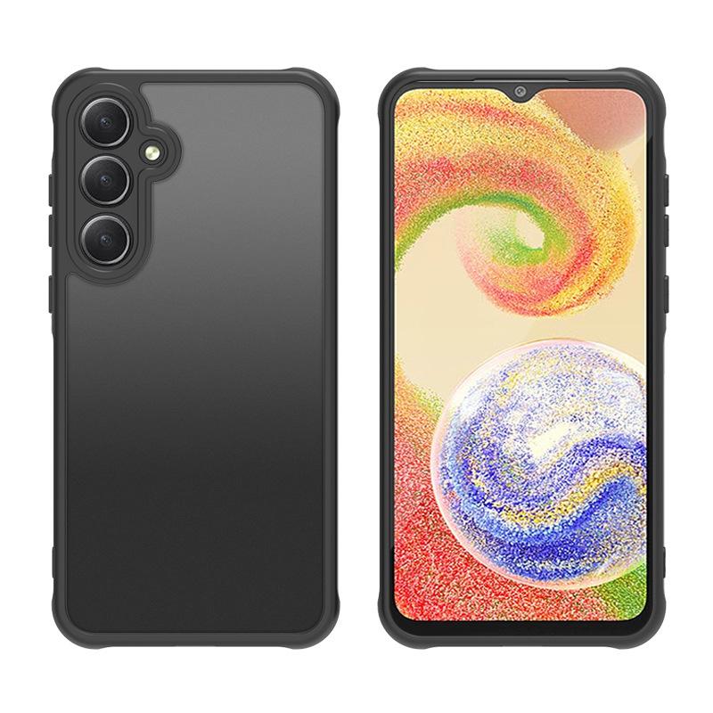 Applicable to Samsung A17 A25 Skin Sense 2-in-1 Mobile Phone Case A26 Black Hard Case A07 Frosted Case Airbag Anti-drop