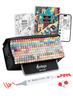 Aedaga Series Alcohol Marker Set with Paint App and Support Case for Adults and Kids 240-Color