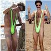 Men's V-neck Strap Thong Bodysuit Swimsuit Lingerie